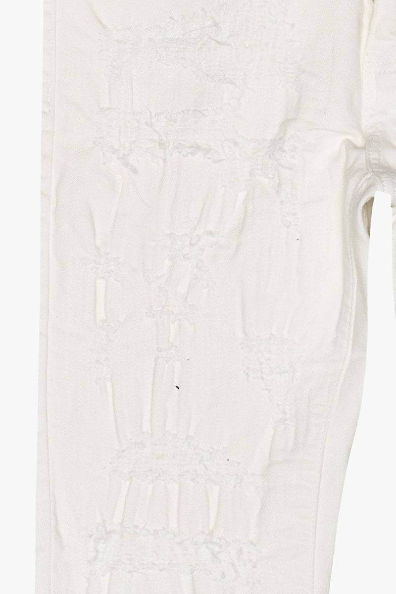 Chase Stacked Flare Jean White Chase Stacked Flare Jean White