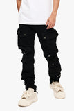 CliffJump Skinny Cargo Black Washed CliffJump Skinny Cargo Black Washed