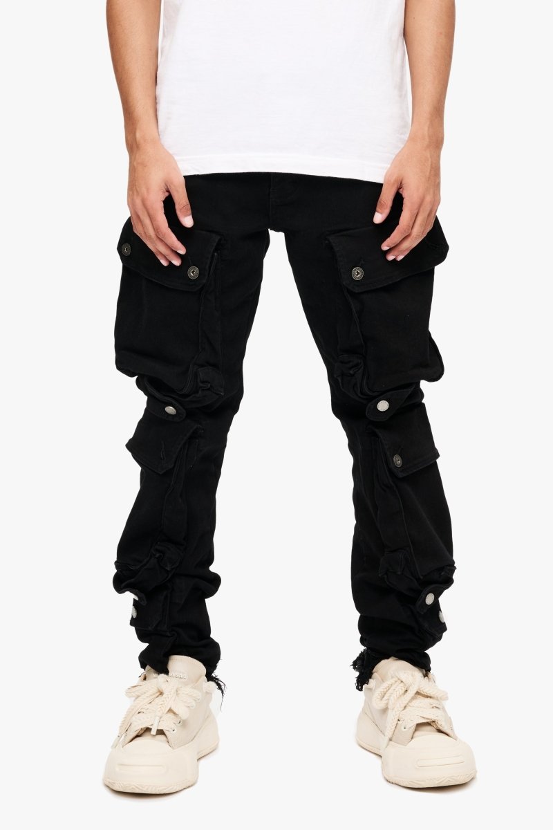 CliffJump Skinny Cargo Black Washed CliffJump Skinny Cargo Black Washed