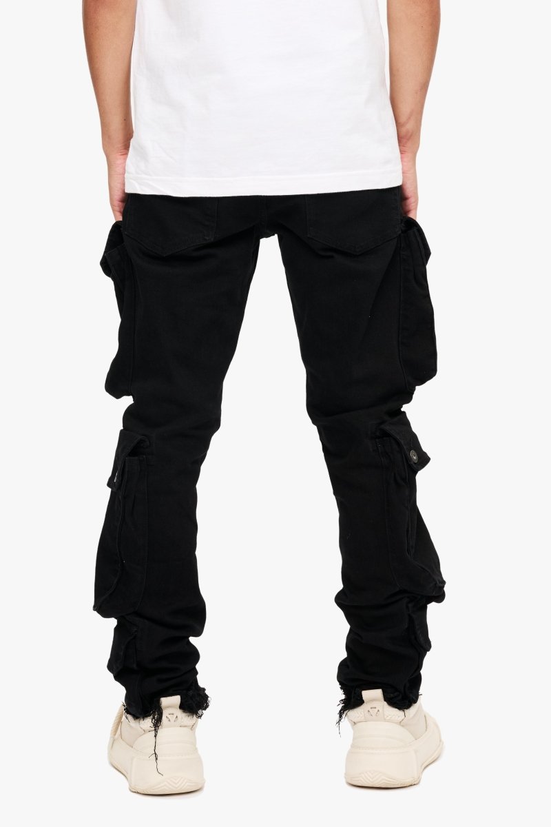 CliffJump Skinny Cargo Black Washed CliffJump Skinny Cargo Black Washed
