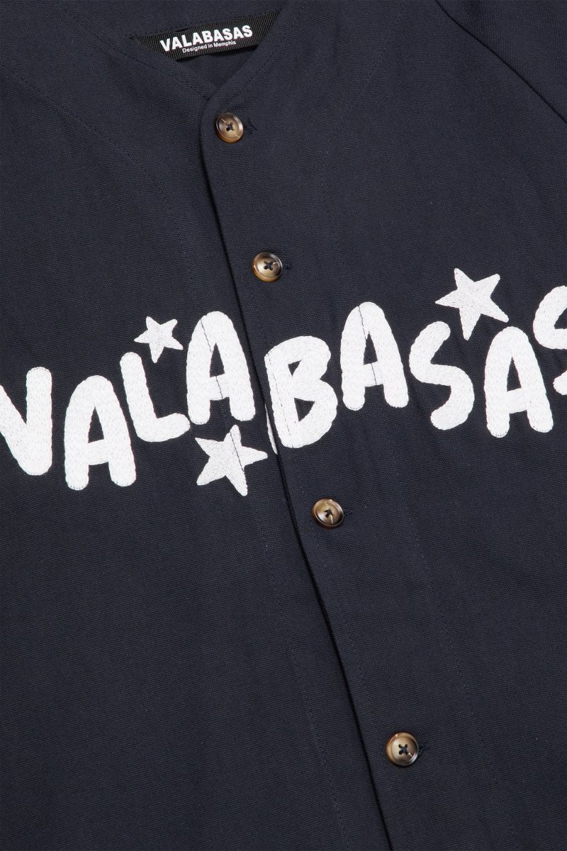 "CLOVER" BASEBALL JERSEY  BLUE "CLOVER" BASEBALL JERSEY  BLUE