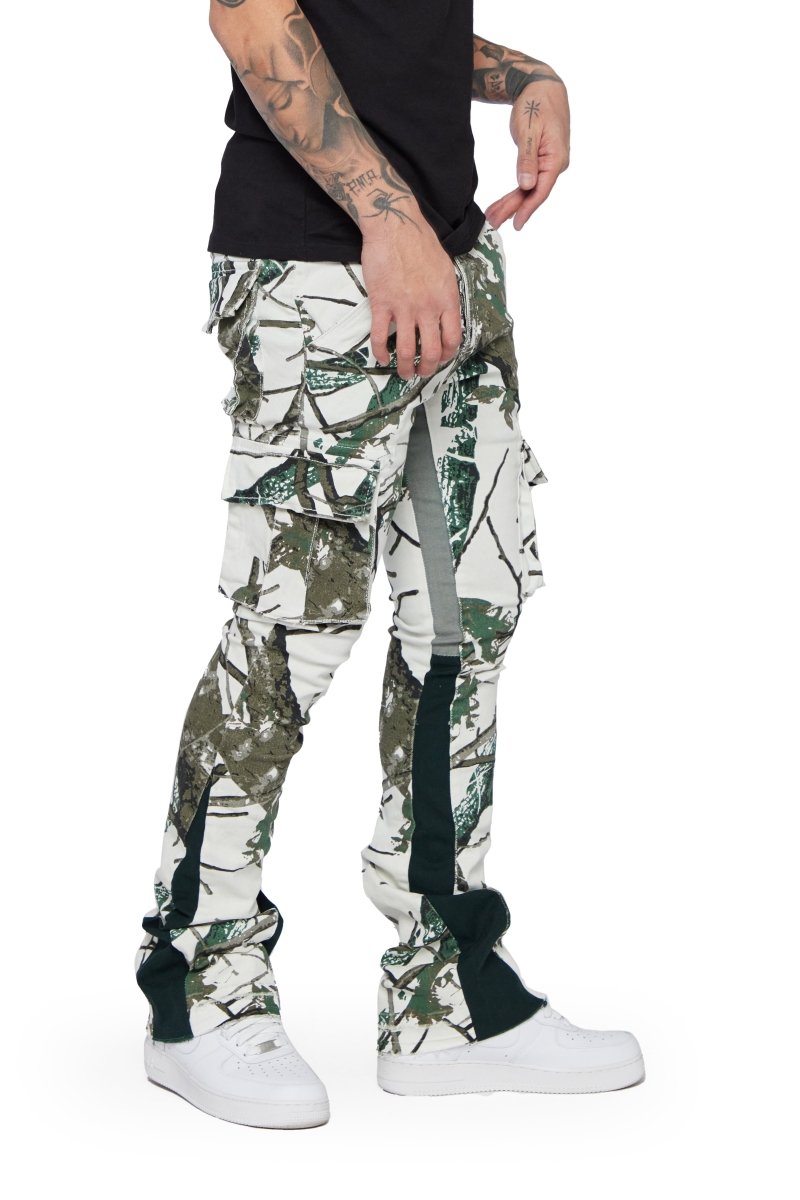 "COMMANDER 2.0" GREY FOREST STACKED FLARE JEAN "COMMANDER 2.0" GREY FOREST STACKED FLARE JEAN