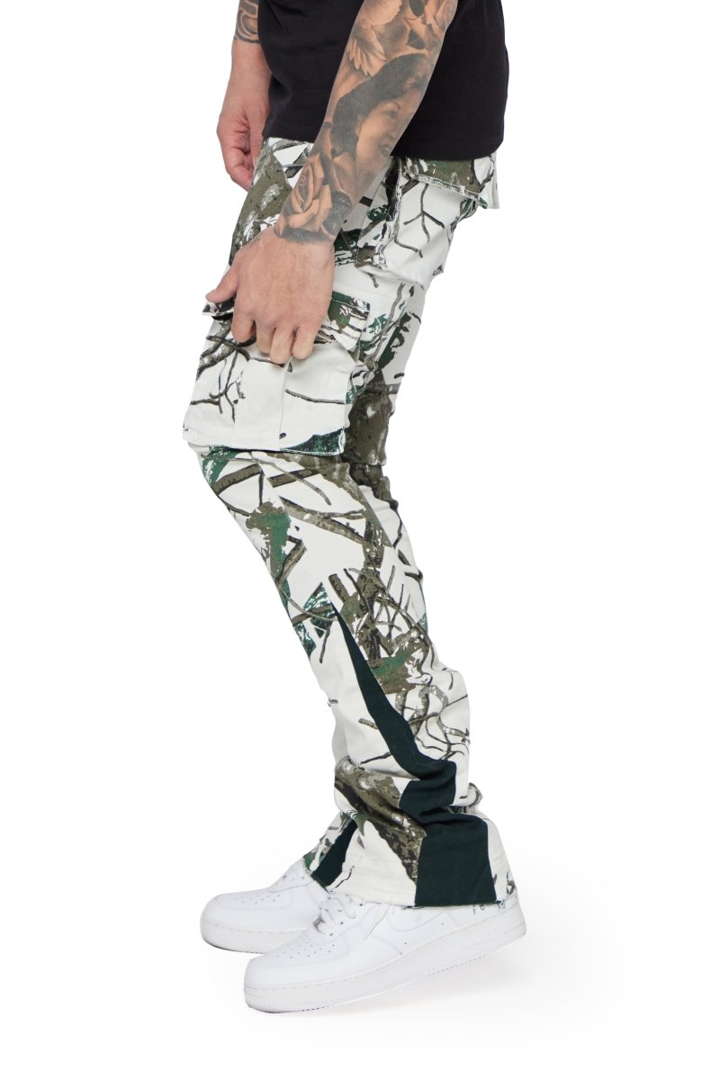 "COMMANDER 2.0" GREY FOREST STACKED FLARE JEAN "COMMANDER 2.0" GREY FOREST STACKED FLARE JEAN