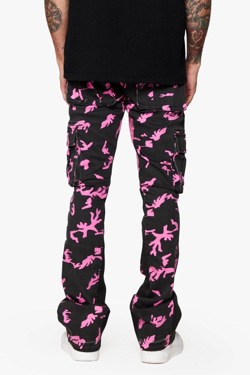 “COMMANDER " ROSE SHADOW STACKED FLARE JEAN “COMMANDER " ROSE SHADOW STACKED FLARE JEAN