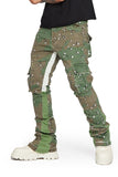 "COMMANDER" STACKED FLARE JEAN CAMO "COMMANDER" STACKED FLARE JEAN CAMO