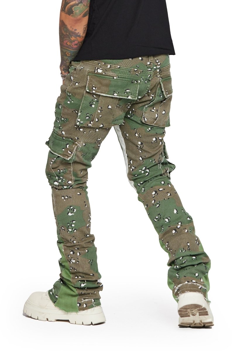 "COMMANDER" STACKED FLARE JEAN CAMO "COMMANDER" STACKED FLARE JEAN CAMO