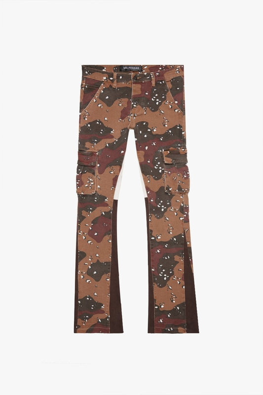 "COMMANDER" STACKED FLARE JEAN TAIGA CAMO