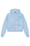 3D Embroidered Floral Pattern Hoodie 3D Embroidered Floral Pattern Hoodie
