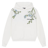 Violet Floral Embroidered Hoodie Violet Floral Embroidered Hoodie