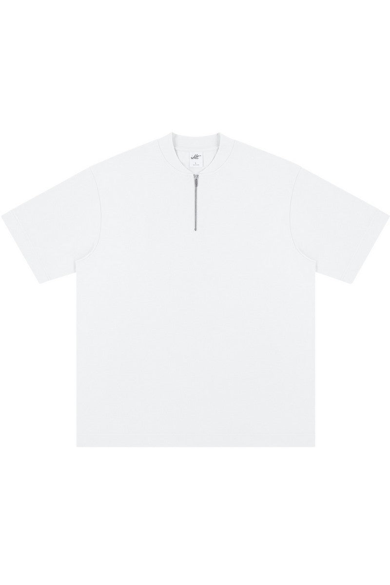 Zip Henley Cotton Tee Zip Henley Cotton Tee