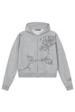 3D Embroidered Floral Pattern Hoodie 3D Embroidered Floral Pattern Hoodie