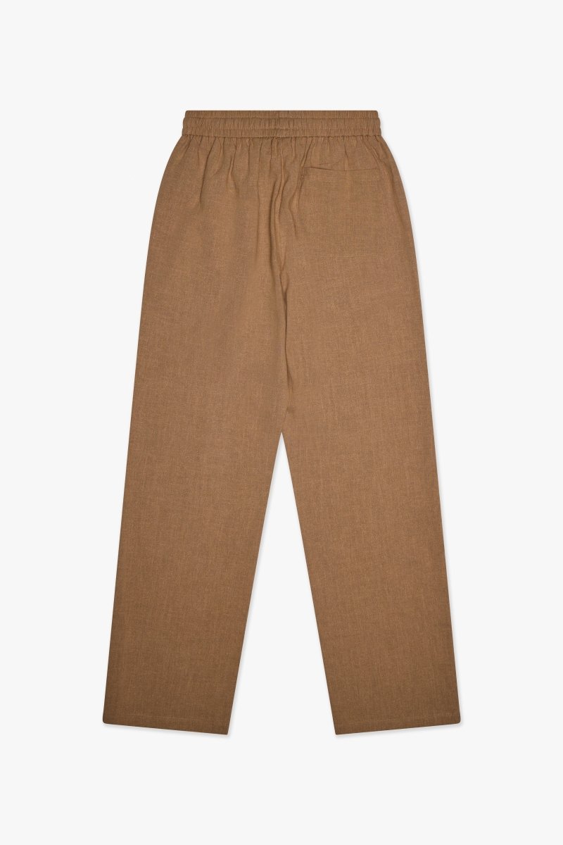 Corso Linen Straight Pants Brown Corso Linen Straight Pants Brown