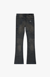 Covert Stacked Flare Jean Black Indigo Covert Stacked Flare Jean Black Indigo