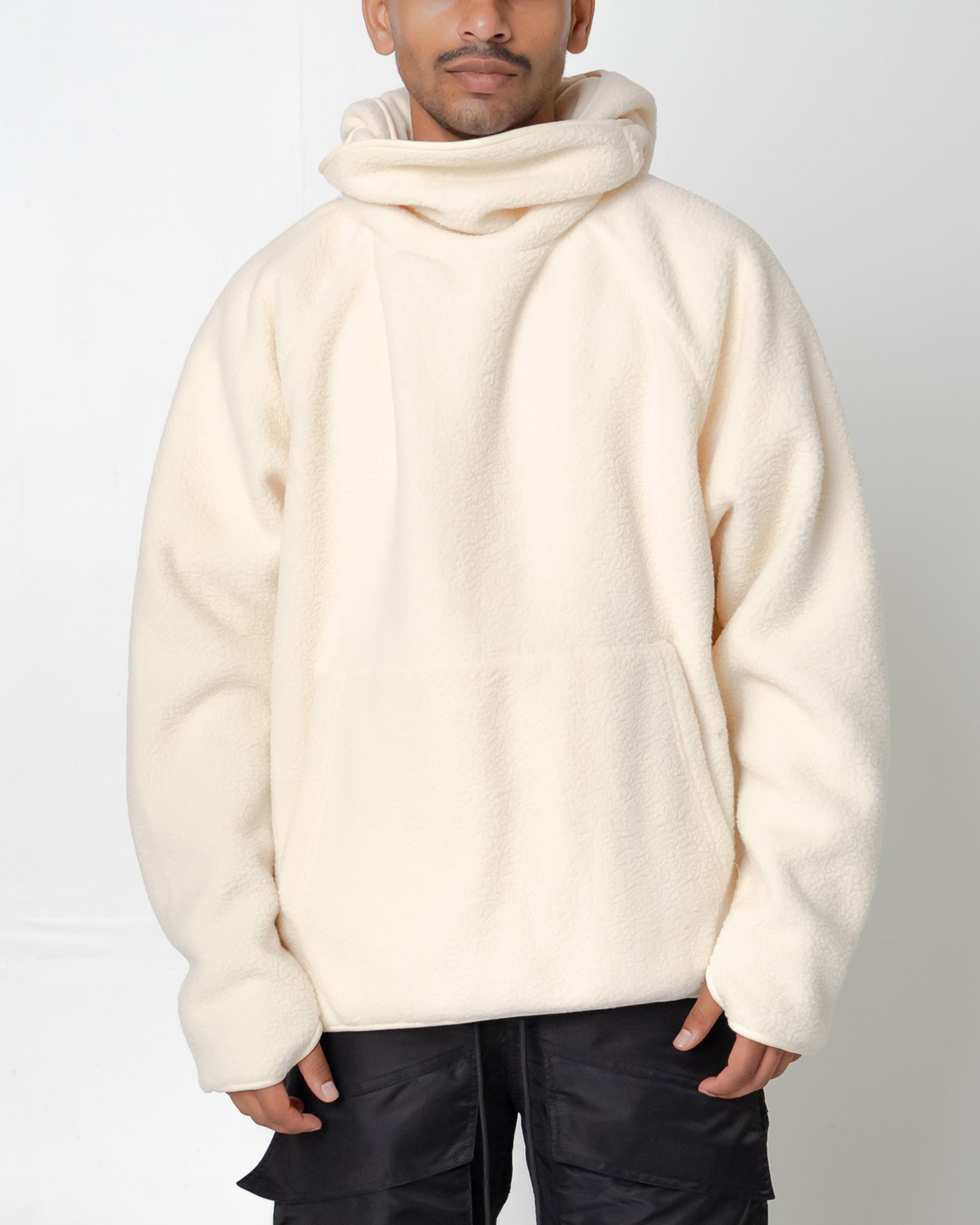 EPTM Balaclava Sherpa Hoodie - Cream EPTM Balaclava Sherpa Hoodie - Cream