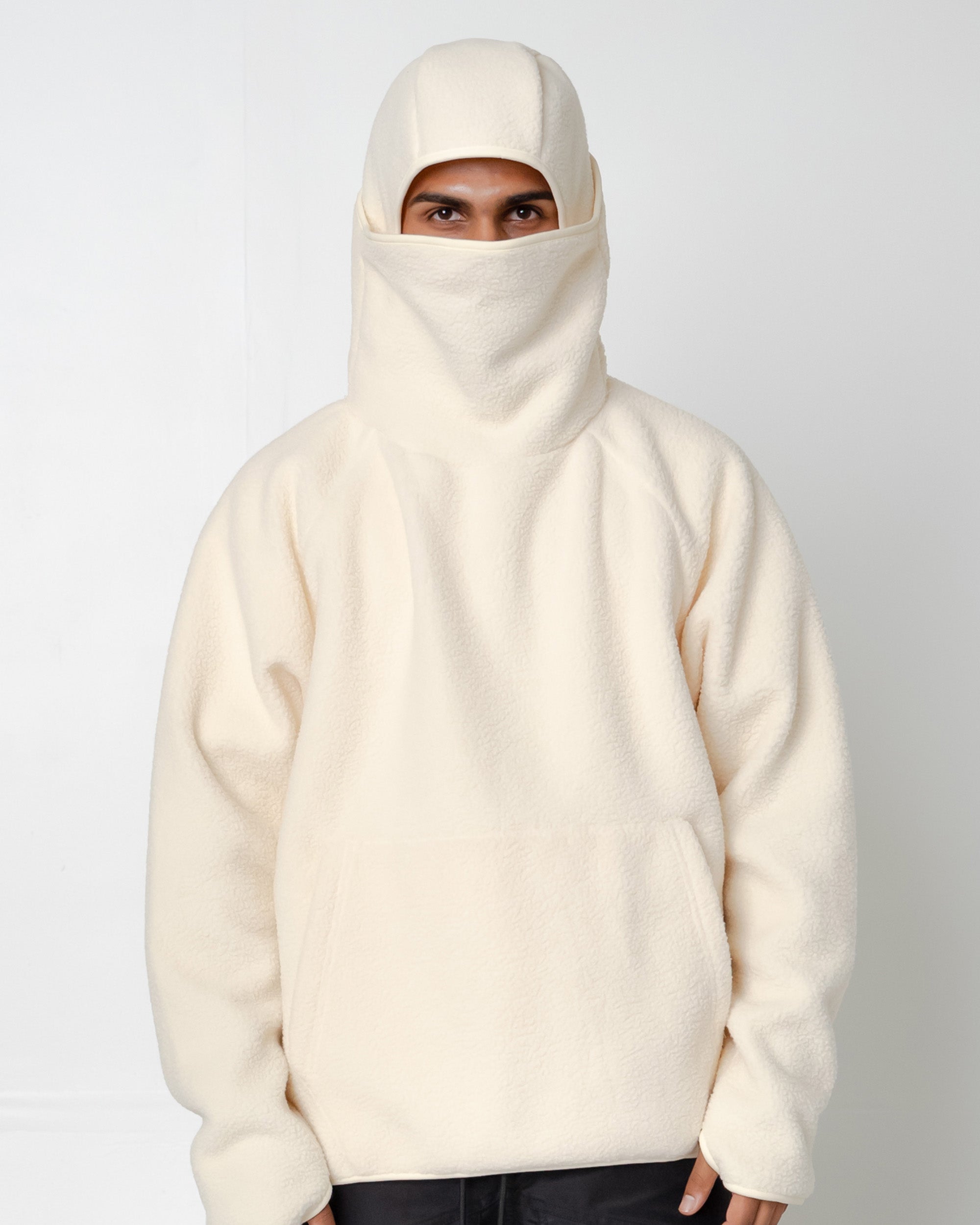 EPTM Balaclava Sherpa Hoodie - Cream EPTM Balaclava Sherpa Hoodie - Cream