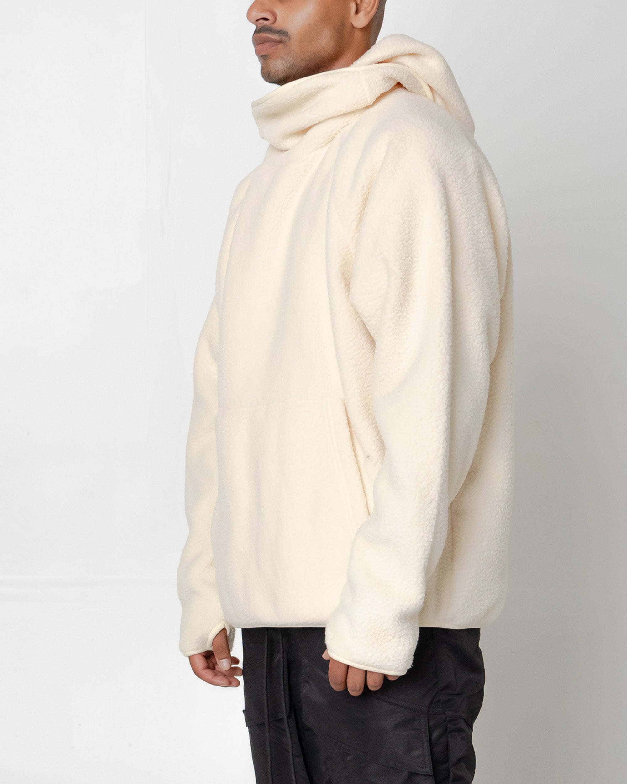 EPTM Balaclava Sherpa Hoodie - Cream EPTM Balaclava Sherpa Hoodie - Cream