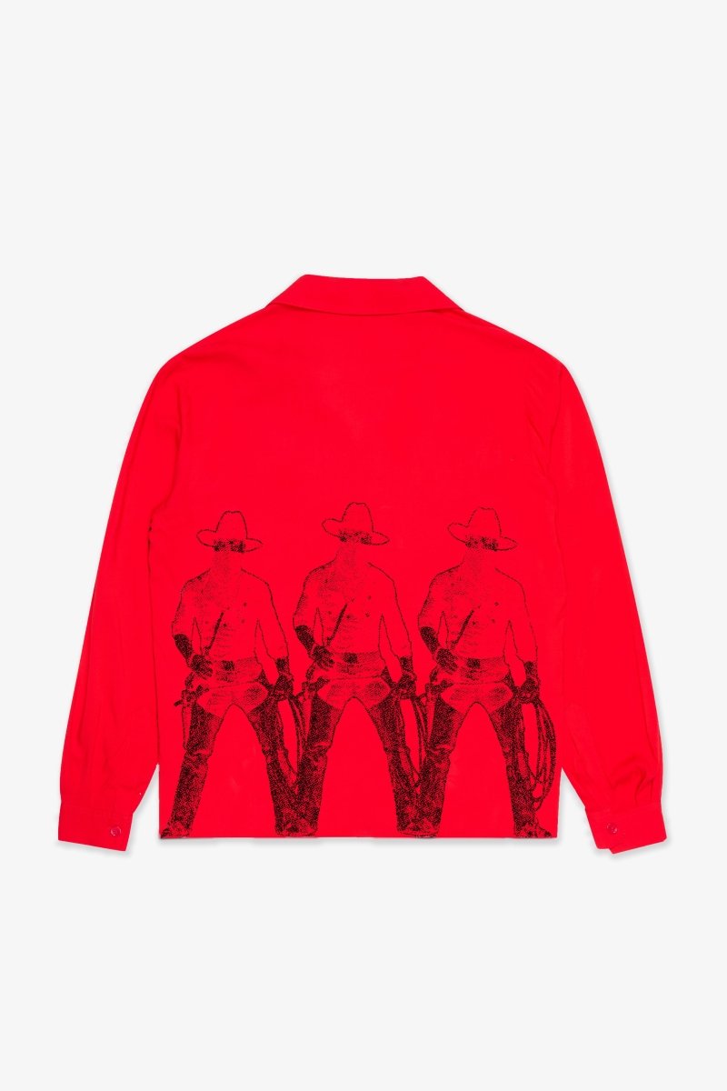 "DEATH VALLEY" BUTTON DOWN RED "DEATH VALLEY" BUTTON DOWN RED