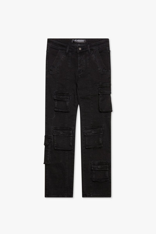 Delt Black Wash Straight