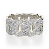 Diamond Cuban Ring White Gold Diamond Cuban Ring White Gold