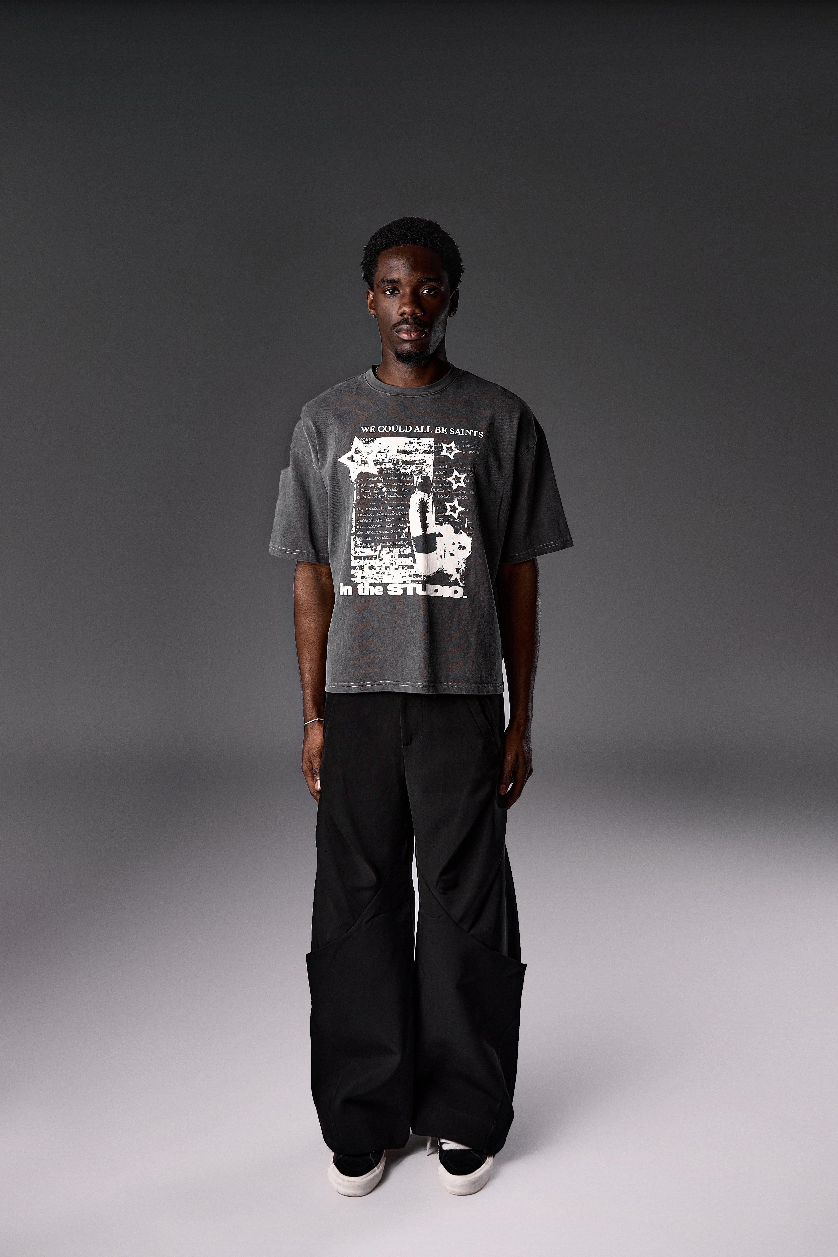 Heavyweight Studio Saints Tee - Washed Grey Heavyweight Studio Saints Tee - Washed Grey