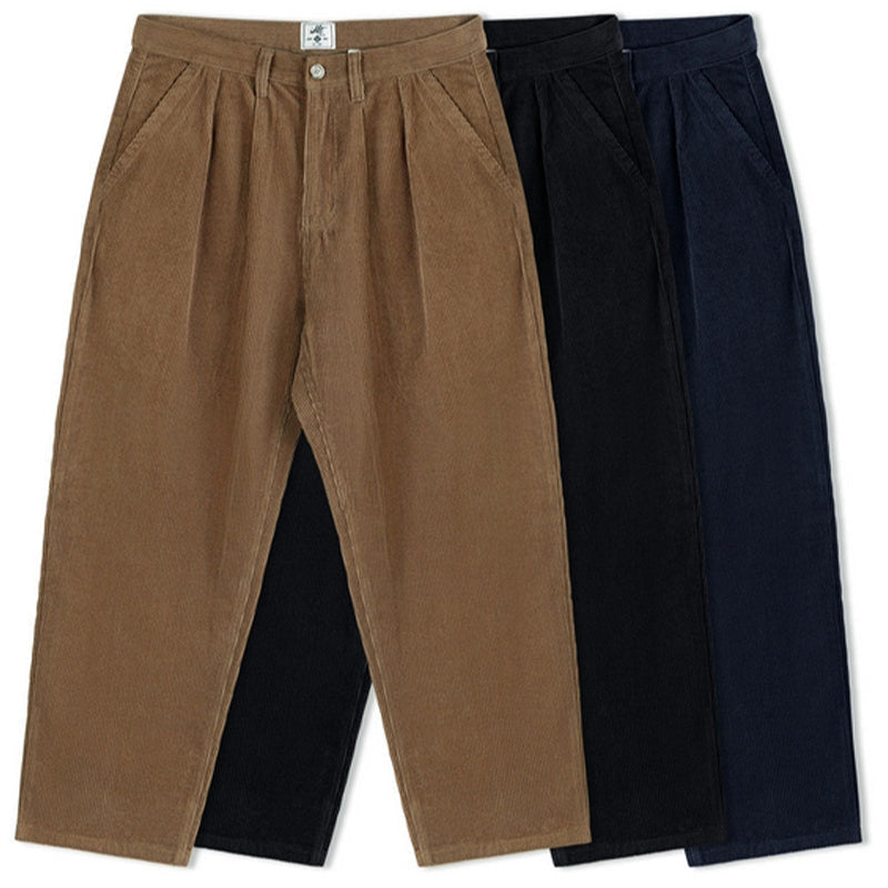 Corduroy Tapered Wide-Leg Pants Corduroy Tapered Wide-Leg Pants
