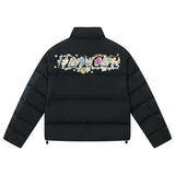 Cutout Cartoon Embroidered Puffer Jacket Cutout Cartoon Embroidered Puffer Jacket