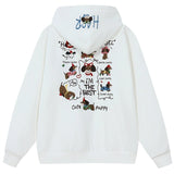 Dog Hand-Drawn Loose Fit Hoodie Dog Hand-Drawn Loose Fit Hoodie