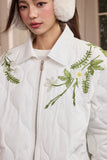 Floral Quilted Embroidery Graphene Jacket Floral Quilted Embroidery Graphene Jacket