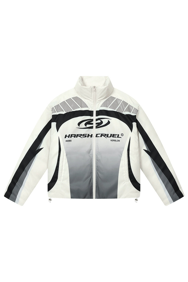 Colorblock Racing Gradient Puffer Jacket Colorblock Racing Gradient Puffer Jacket