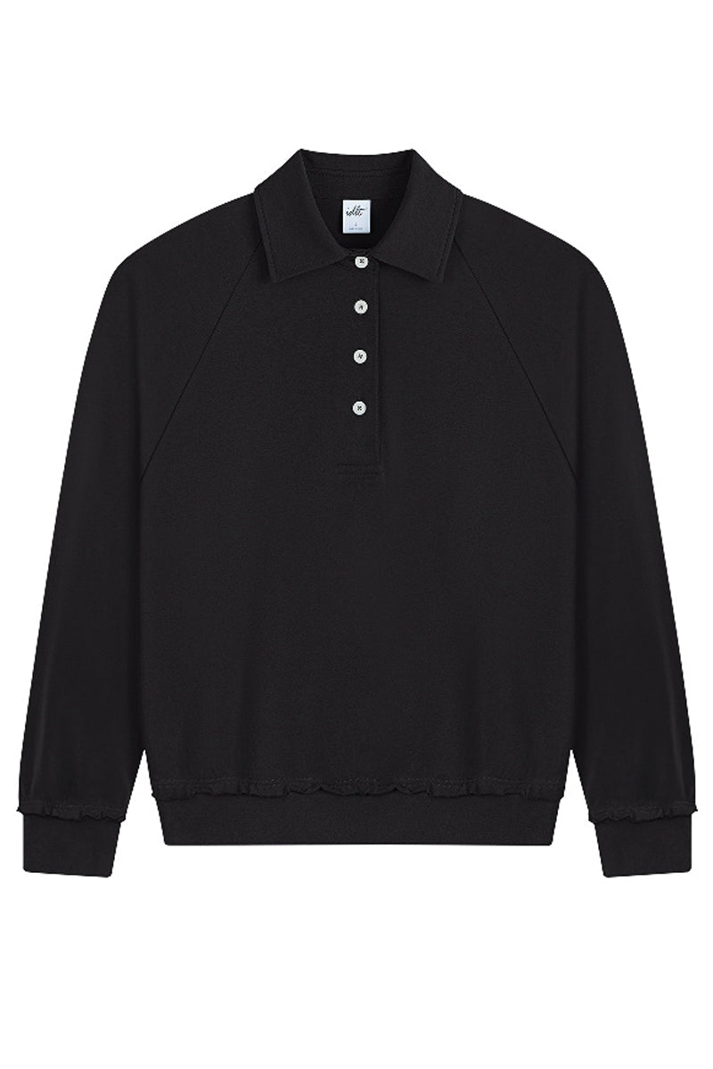 Oversized Polo Sweatshirt Oversized Polo Sweatshirt