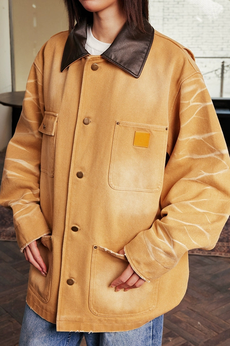 Vintage Washed Plaid Workwear Jacket Vintage Washed Plaid Workwear Jacket