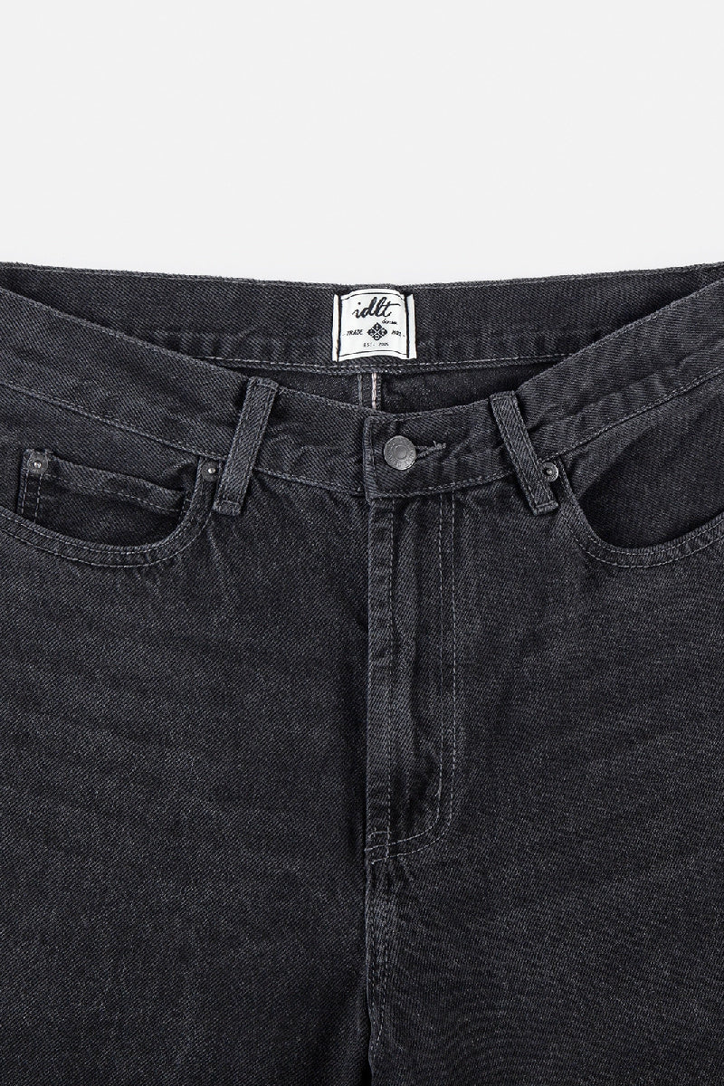 Tapered Wide-Leg Black Jeans Tapered Wide-Leg Black Jeans