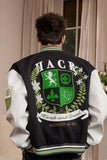 Crest Embroidery Loose Varsity Jacket Crest Embroidery Loose Varsity Jacket