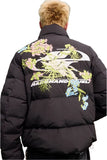 Floral Logo Embroidered Puffer Jacket Floral Logo Embroidered Puffer Jacket