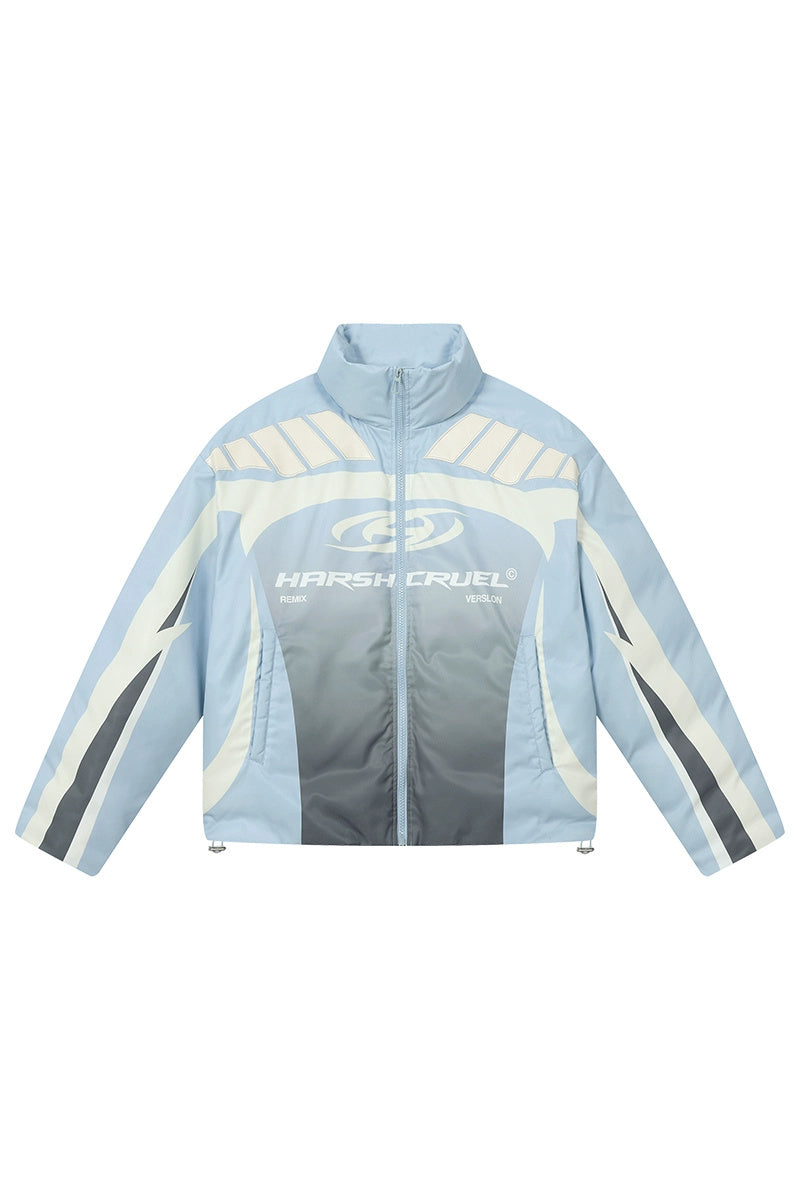 Colorblock Racing Gradient Puffer Jacket Colorblock Racing Gradient Puffer Jacket