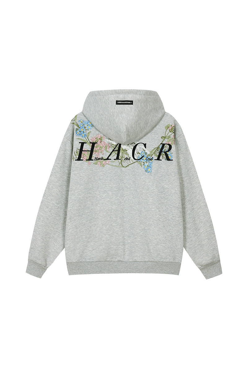 Floral Embroidered Oversized Hoodie Floral Embroidered Oversized Hoodie