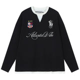 Vintage Embroidered Henley Jersey Vintage Embroidered Henley Jersey