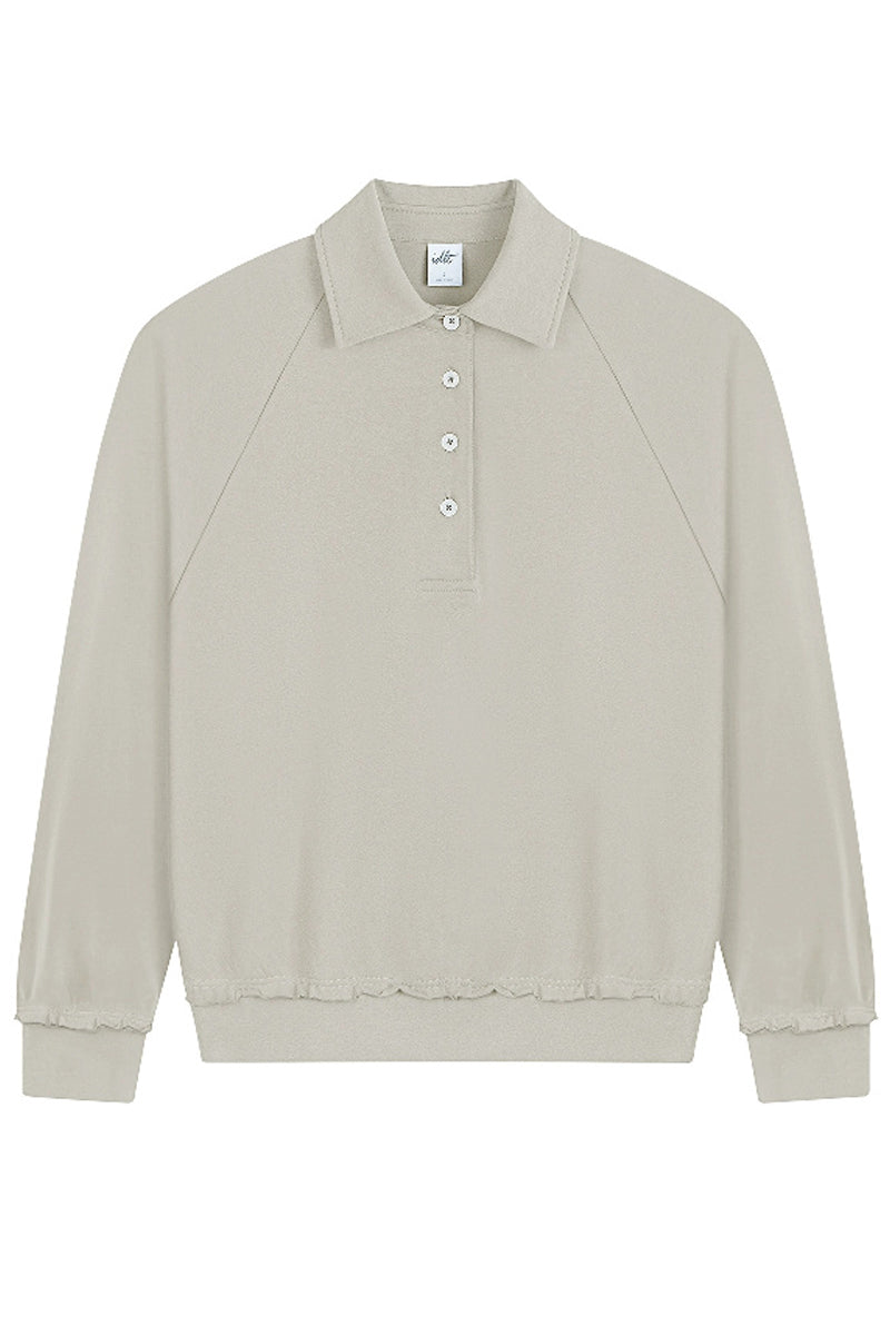 Oversized Polo Sweatshirt Oversized Polo Sweatshirt