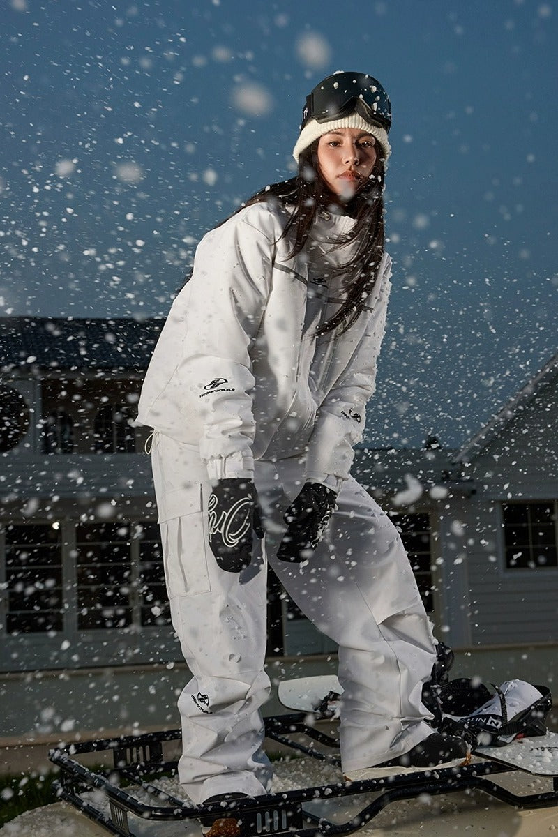 Waterproof Insulated Embroidered Ski Jacket Waterproof Insulated Embroidered Ski Jacket