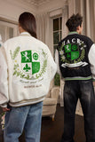 Crest Embroidery Loose Varsity Jacket Crest Embroidery Loose Varsity Jacket