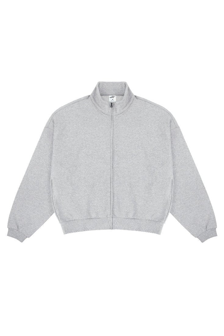 Cropped Oversized Zip Sweatshirt Cropped Oversized Zip Sweatshirt