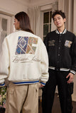 Tribal Script Patch Baseball Jacket Tribal Script Patch Baseball Jacket