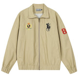 Embroidered Harrington Casual Jacket Embroidered Harrington Casual Jacket