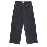 Tapered Wide-Leg Black Jeans Tapered Wide-Leg Black Jeans