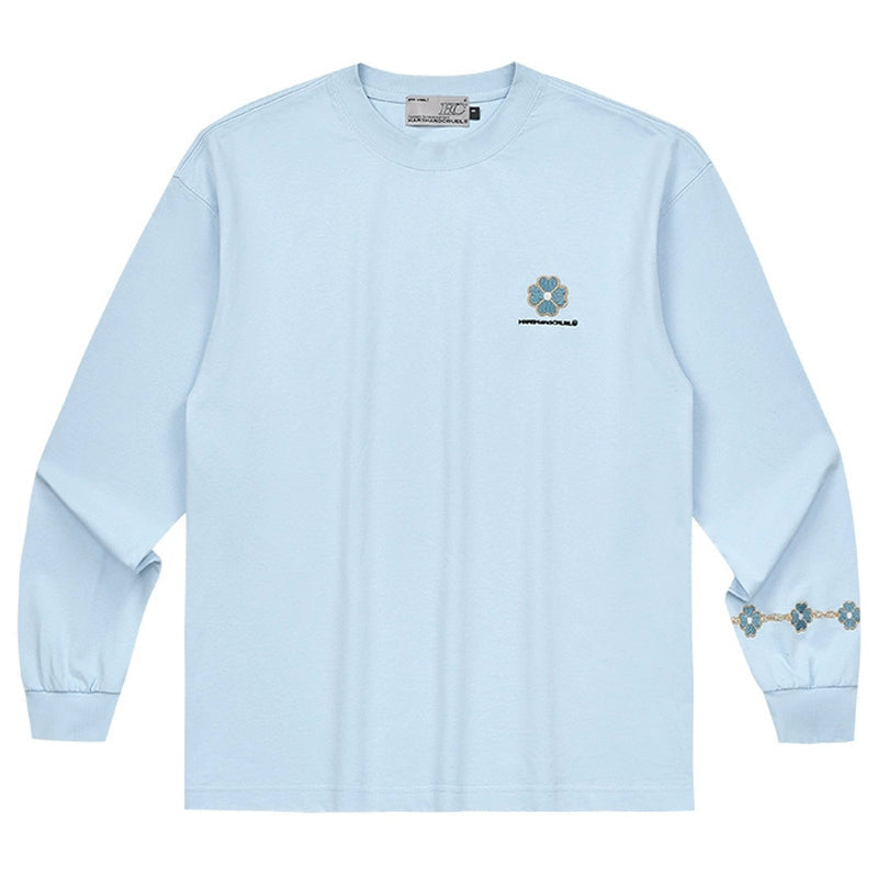 Clover Embroidery Long Sleeve Tee Clover Embroidery Long Sleeve Tee