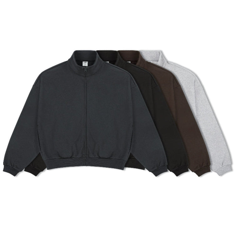 Cropped Oversized Zip Sweatshirt Cropped Oversized Zip Sweatshirt