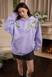 Floral Embroidery Oversized Hoodie Floral Embroidery Oversized Hoodie