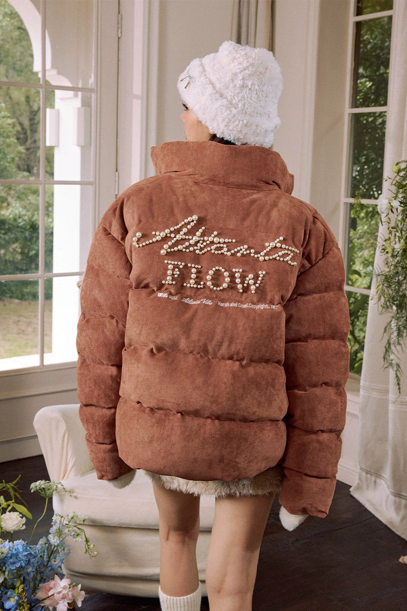 Pearl Suede Graphene Puffer Jacket Pearl Suede Graphene Puffer Jacket