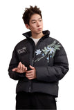 Blue Floral Embroidery Graphene Jacket Blue Floral Embroidery Graphene Jacket