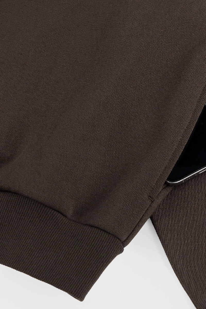 Cropped Oversized Zip Sweatshirt Cropped Oversized Zip Sweatshirt